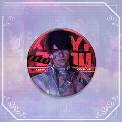 LaDS Double Flash Badge 187-191 - PET Material 75mm 58mm Tinplate Anime Merchandise - merrys