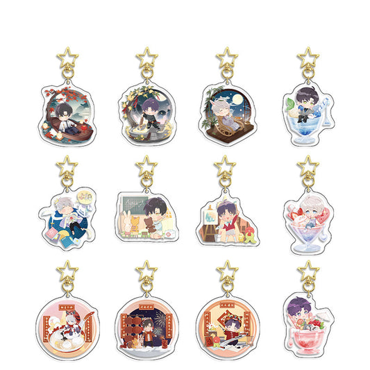 LaDS Chibi Keychain Star Buckle Charm - Rafayel, Xavier Merchandise - merrys