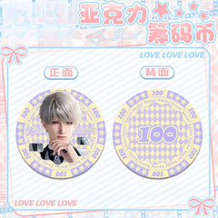LaDS Acrylic Chip Coin 201-250 - Sandwich Double-Sided High-Definition Pattern Anime Game Merchandise - merrys