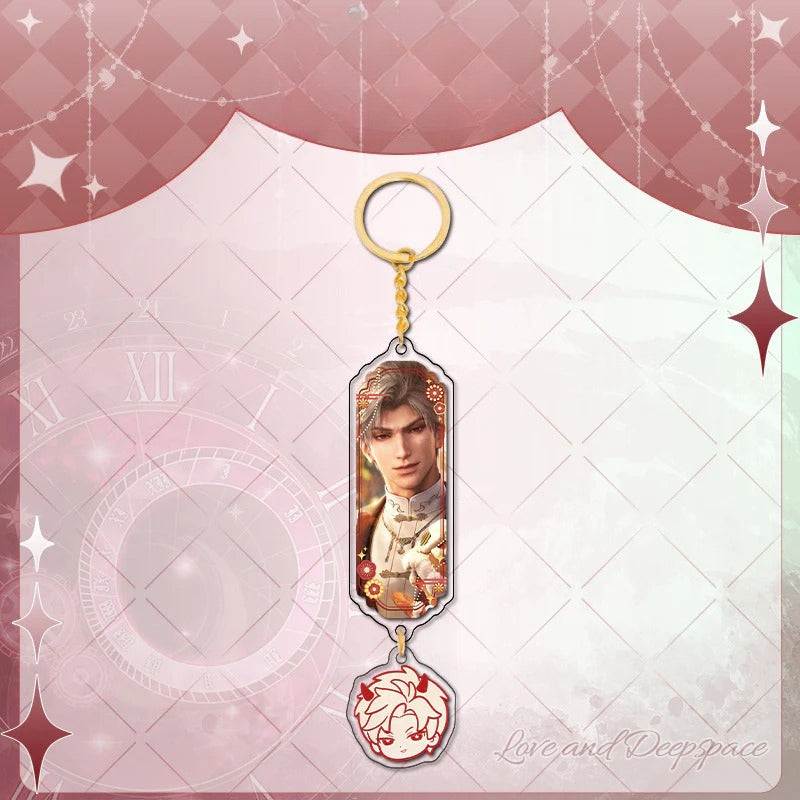 LaDS Sandwich Pendant - Golden Acrylic Round Charm Double-Sided High-Definition Game Anime Merchandise - merrys