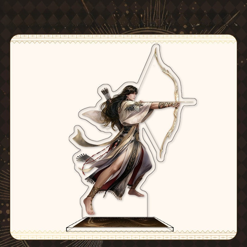 LaDS Zayne End of God Series - Acrylic Sandwich Standee, Art Card, Quicksand Keychain - merrys