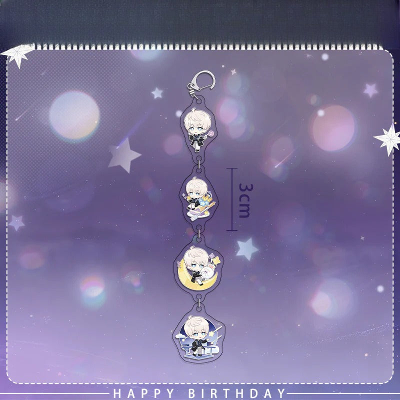 Xavier 2025 Birthday Series Merchandise - Combo Set of Sandwich Standee, Double Flash Badge, Art Card, Keychain - merrys