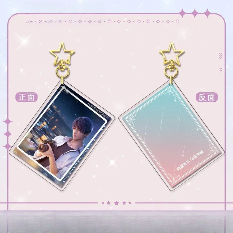 LaDS Card Golden Star Buckle - Zayne, Rafayel, Xavier Acrylic Game Merchandise Charm - merrys