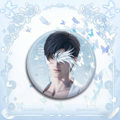 LaDS Double Flash Badge 135-138 - Diameter 75mm 58mm Tinplate Anime Merchandise Badge - merrys