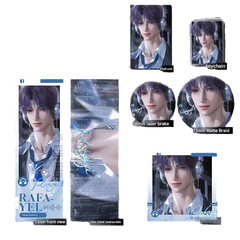 Artist-Authorized Lads Rafayel Fan-Made 6-Piece Set - Keychains, Badges & Holographic Laser Tickets