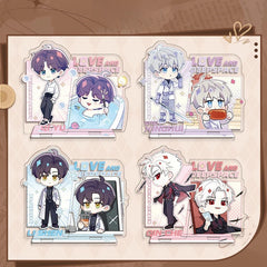 LaDS Co-branded with Mandy Combo Set - Double Flash Badge, Standee Anime Mobile Game Merchandise Gift Desktop Decoration - merrys