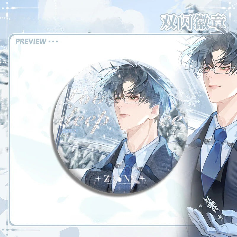 LaDS Original Four Seasons Movement Double Flash Badge - 75mm 58mm PET Badge Game Merchandise - merrys