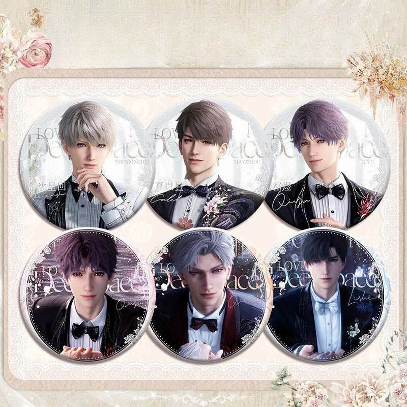LaDS Wedding Card Series Double Flash Badge 197-206 Full Set 75mm 58mm Tinplate Anime Merchandise - merrys