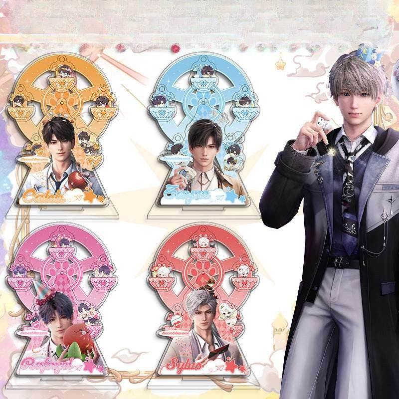 LaDS Ferris Wheel Decoration - Sylus, Rafayel Cartoon Creative Desktop Ornament, Easy to Install and Rotate - merrys