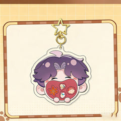 LaDS Original Chibi Big Mouth Shaker Keychain Double-Sided Pattern Creative Acrylic Merchandise Charm - merrys