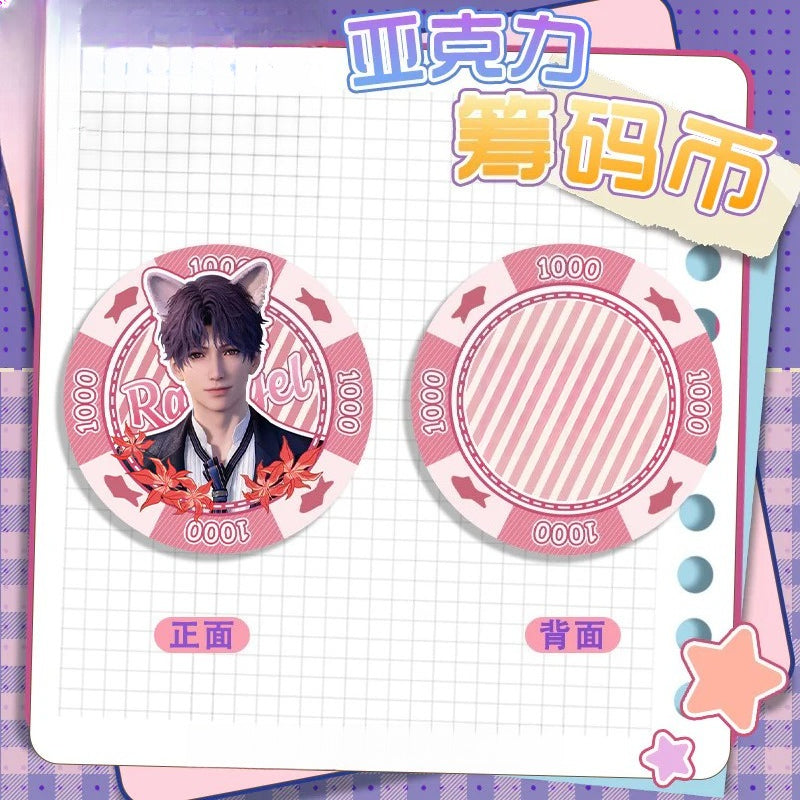 LaDS Acrylic Chip Coin 201-250 - Sandwich Double-Sided High-Definition Pattern Anime Game Merchandise - merrys