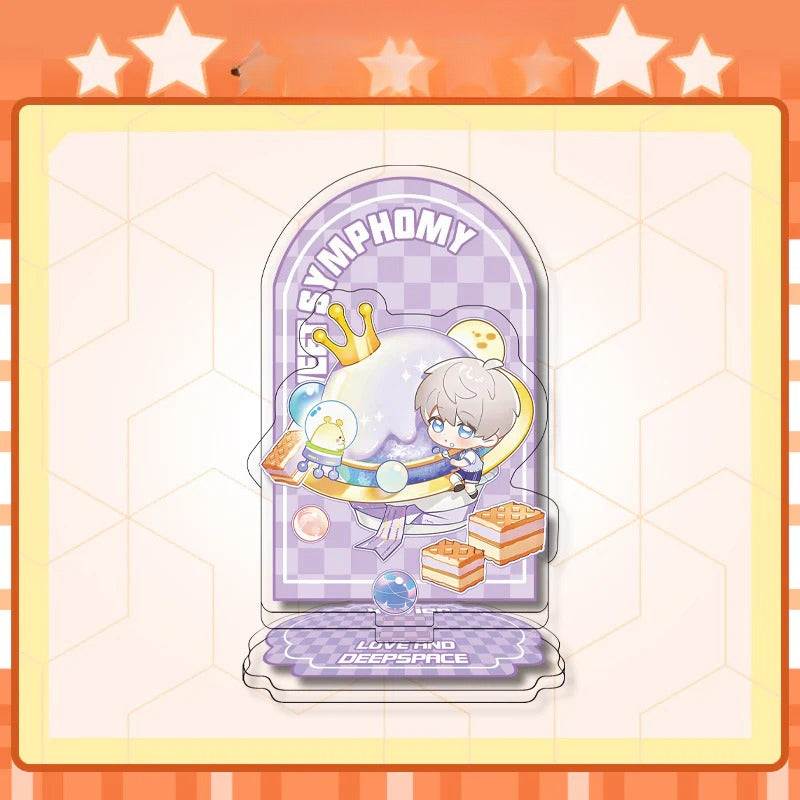 LaDS 12cm Double-Sided Insert Standee - Anime Acrylic Desktop Decoration, Sandwich Craft, Combined Illustration - merrys