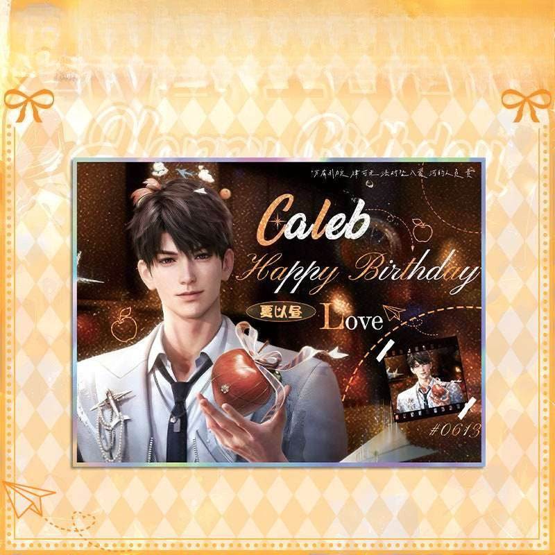 LaDS Caleb Birthday Series Set - Double Flash Badge, Standee Anime Game Acrylic Merchandise - merrys