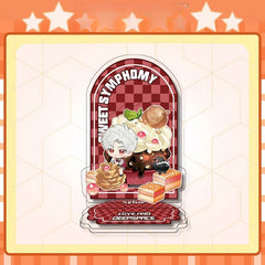 LaDS 12cm Double-Sided Insert Standee - Anime Acrylic Desktop Decoration, Sandwich Craft, Combined Illustration - merrys