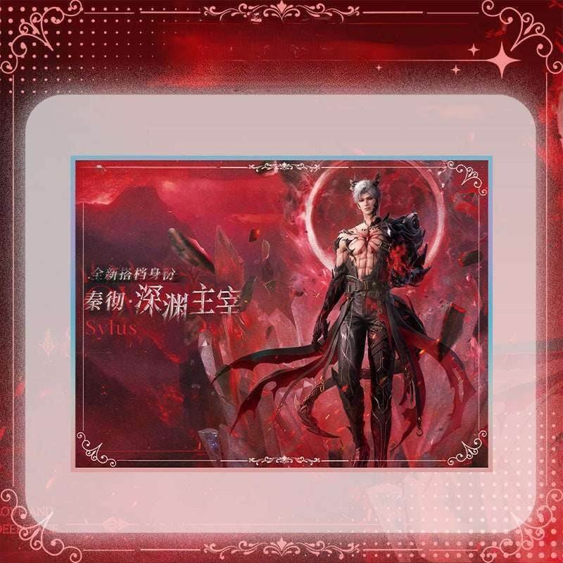 LaDS Sylus Abyss Ruler Acrylic Sandwich Standee, Double Flash Badge, Art Card, Quicksand Keychain - merrys