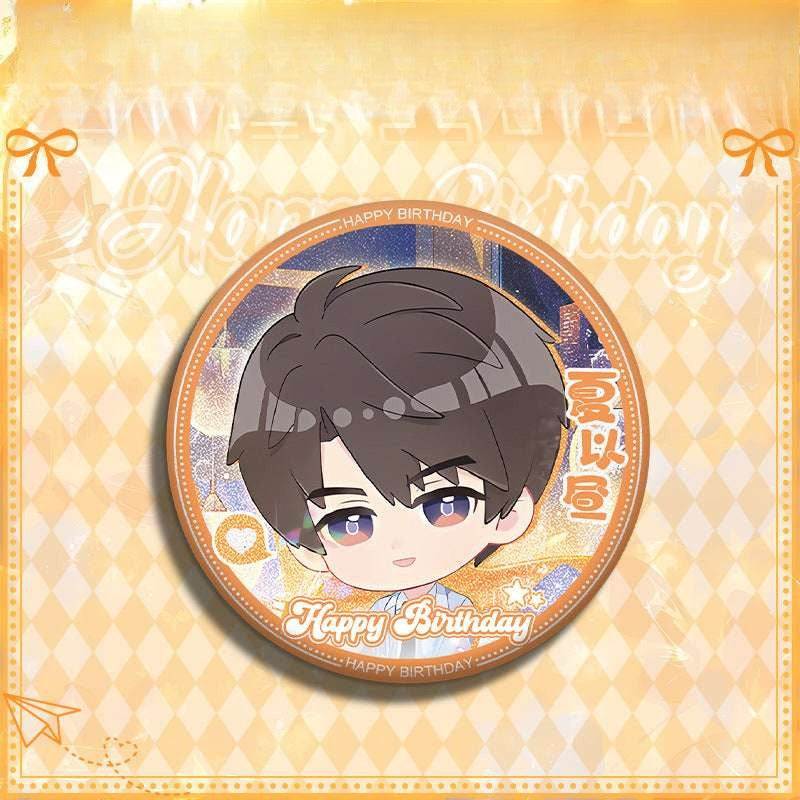 LaDS Caleb Birthday Series Set - Double Flash Badge, Standee Anime Game Acrylic Merchandise - merrys