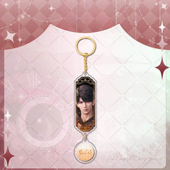LaDS Sandwich Pendant - Golden Acrylic Round Charm Double-Sided High-Definition Game Anime Merchandise - merrys