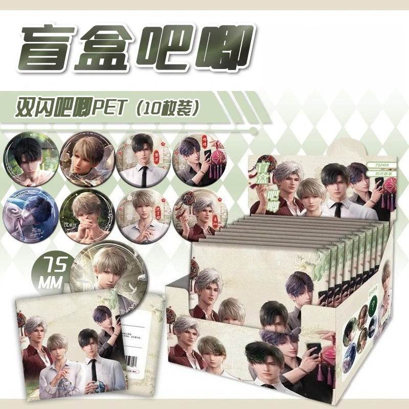 LaDS Blind Box Badge - Full Series 75mm PET Double Flash Tinplate Badge, 10 Pieces per Box - merrys