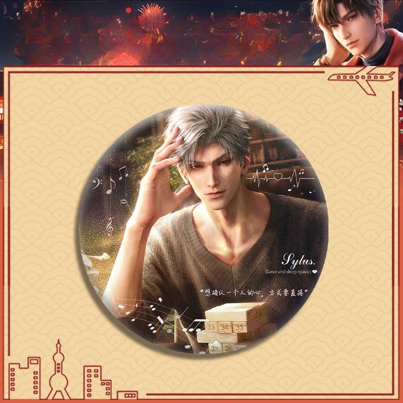 LaDS Double Flash Badge 143-196 - Diameter 75mm 58mm Tinplate Anime Merchandise - merrys