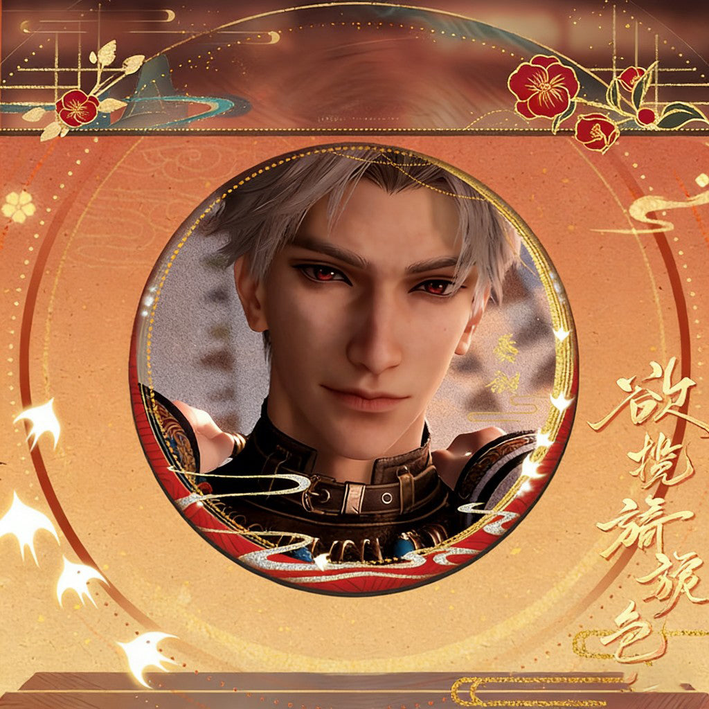 LaDS Yearning for Gentle Colors Double Flash Badge 106-118 - 75mm 58mm Tinplate Anime Merchandise - merrys