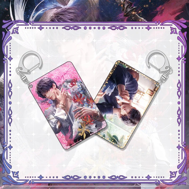 LaDS Shaker Mahjong Charm Keychain - Zayne, Rafayel, Xavier Anime Merch - merrys