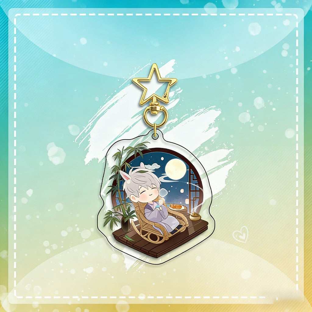 LaDS Chibi Keychain Star Buckle Charm - Rafayel, Xavier Merchandise - merrys