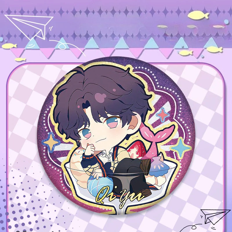 LaDS Double Flash Badge 123-126 - PET Material 75mm 58mm Tinplate Anime Merchandise - merrys