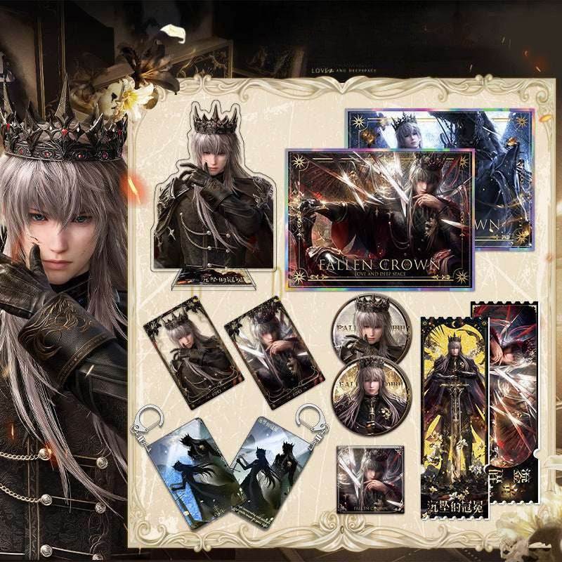 LaDS Xavier Falling Crown Series - Acrylic Sandwich Standee, Art Paper & Quicksand Keychain - merrys