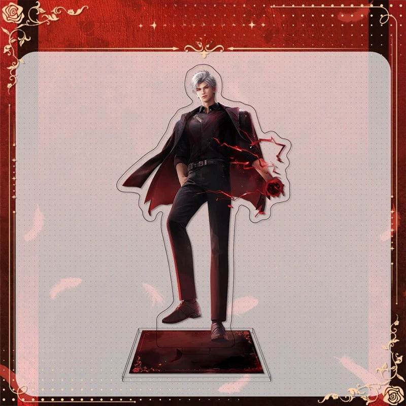 LaDS Sylus Dark Spot Leader - Acrylic Sandwich Standee, Double Flash Badge, Art Card, Quicksand Keychain - merrys