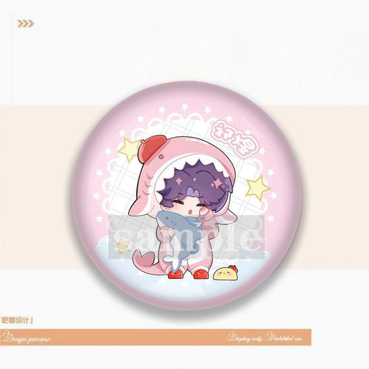 Artist-Authorized Lads Chibi Badges - Xavier, Sylus, Zayne, Rafayel, Caleb