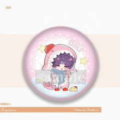 Artist-Authorized Lads Chibi Badges - Xavier, Sylus, Zayne, Rafayel, Caleb