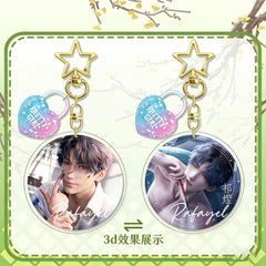 LaDS Lenticular Keychain - 3D Transformation Zayne, Rafayel, Xavier Game Anime Merchandise - merrys