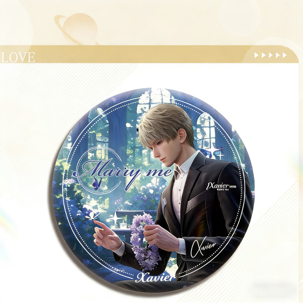 LaDS Double Flash Badge - 75mm 58mm Tinplate Anime Game Merchandise - merrys