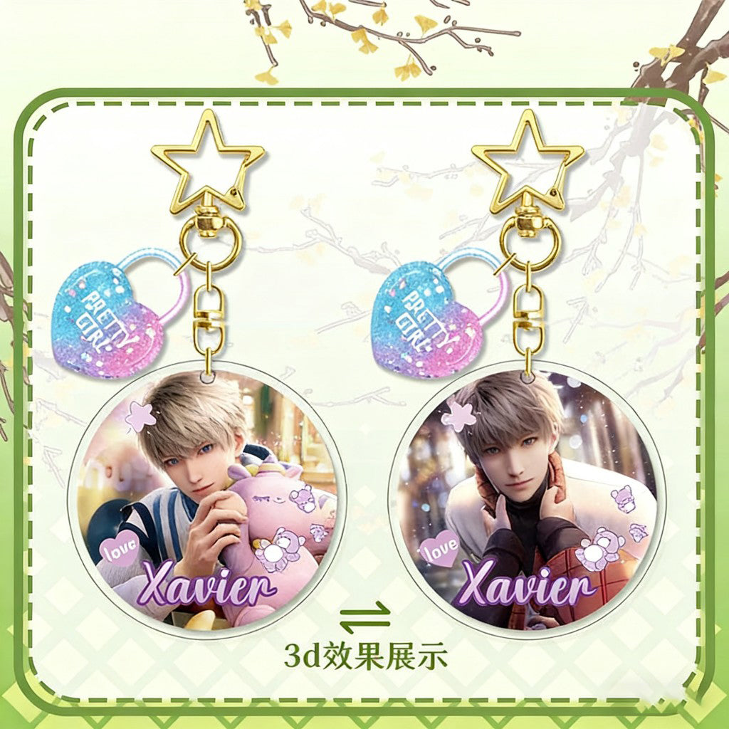 LaDS Lenticular Keychain - 3D Transformation Zayne, Rafayel, Xavier Game Anime Merchandise - merrys