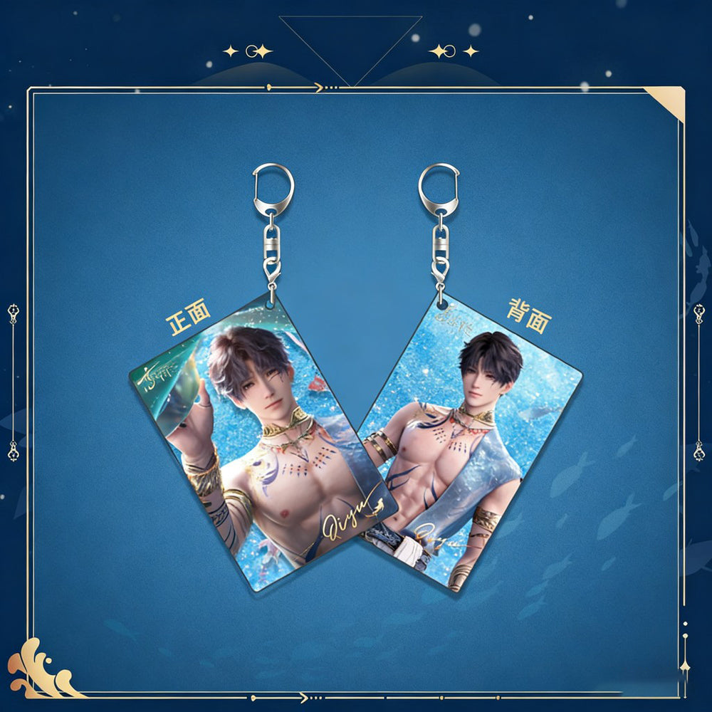 LaDS Rafayel God of Tides Echoes of the Sea Breeze - Acrylic Standee, Art Card, Double Flash Badge, Quicksand Merchandise - merrys