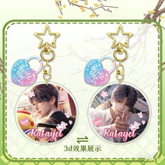 LaDS Lenticular Keychain - 3D Transformation Zayne, Rafayel, Xavier Game Anime Merchandise - merrys