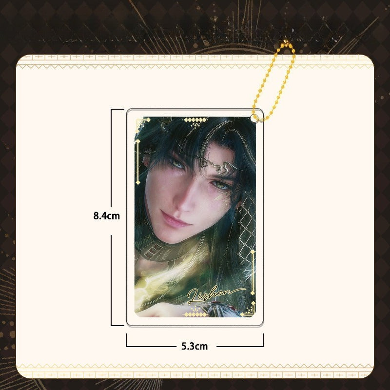 LaDS Zayne End of God Series - Acrylic Sandwich Standee, Art Card, Quicksand Keychain - merrys