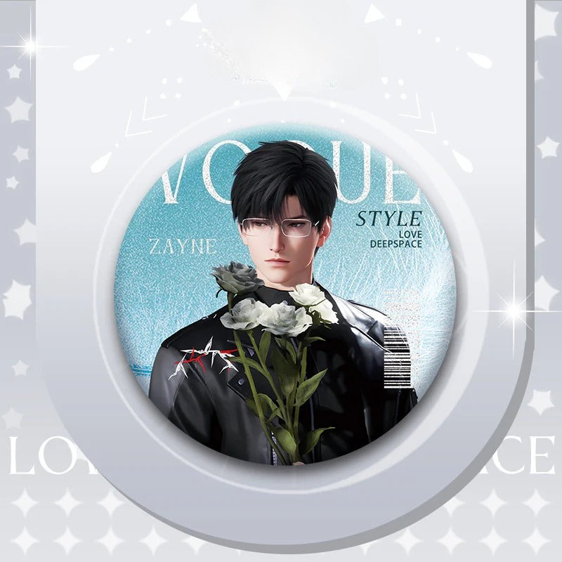 LaDS Double Flash Badge 131-134 - PET Material 75mm 58mm Tinplate Anime Merchandise - merrys