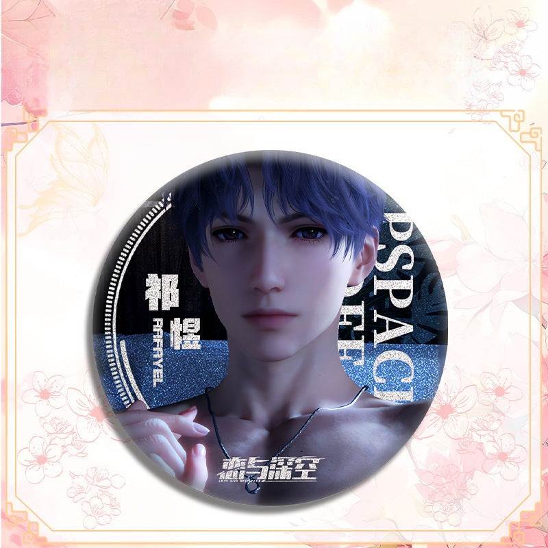 LaDS Double Flash Badge 143-196 - Diameter 75mm 58mm Tinplate Anime Merchandise - merrys