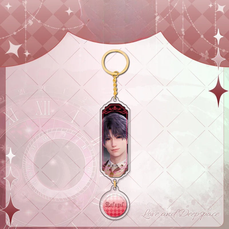 LaDS Sandwich Pendant - Golden Acrylic Round Charm Double-Sided High-Definition Game Anime Merchandise - merrys