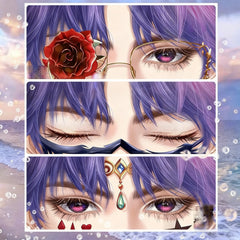 Lads Lenticular Card - with Movable Eye Strips (Caleb, Sylus, Zayne, Xavier, Rafayel)