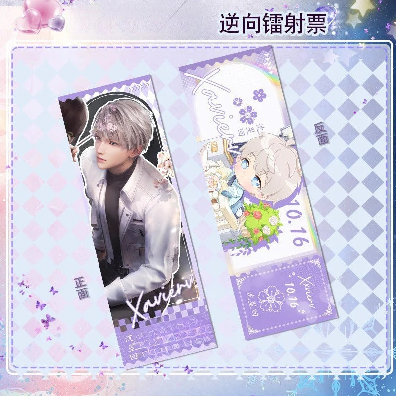 LaDS Reverse Holographic Ticket High-Definition Printing Zayne, Xavier, Rafayel Merchandise - merrys