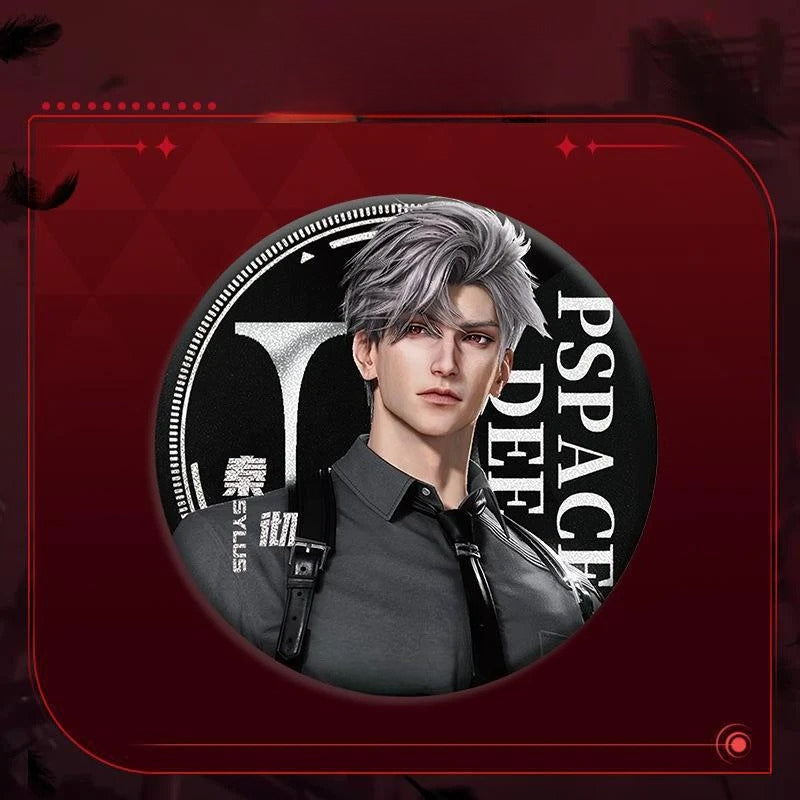 LaDS Sylus Double Flash Badge - All Characters 75mm 58mm Tinplate Anime Merchandise - merrys