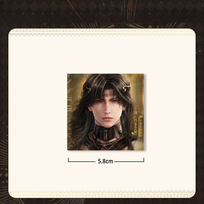 LaDS Zayne End of God Series - Acrylic Sandwich Standee, Art Card, Quicksand Keychain - merrys