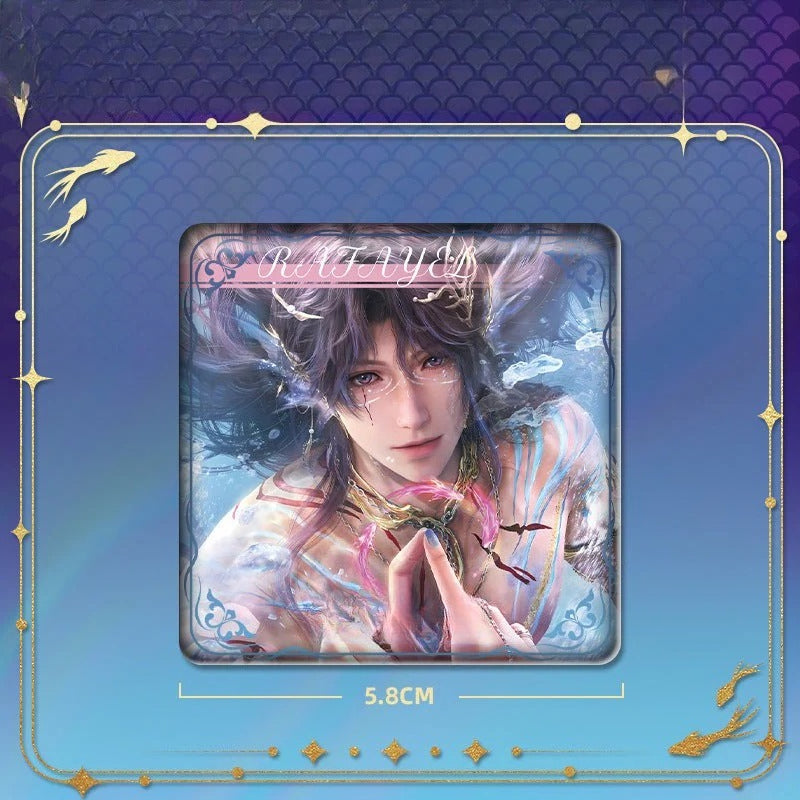 LaDS Rafayel Lemuria Sea God Series - Acrylic Sandwich Standee, Art Card, Quicksand Keychain - merrys