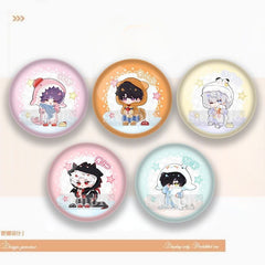 Artist-Authorized Lads Chibi Badges - Xavier, Sylus, Zayne, Rafayel, Caleb