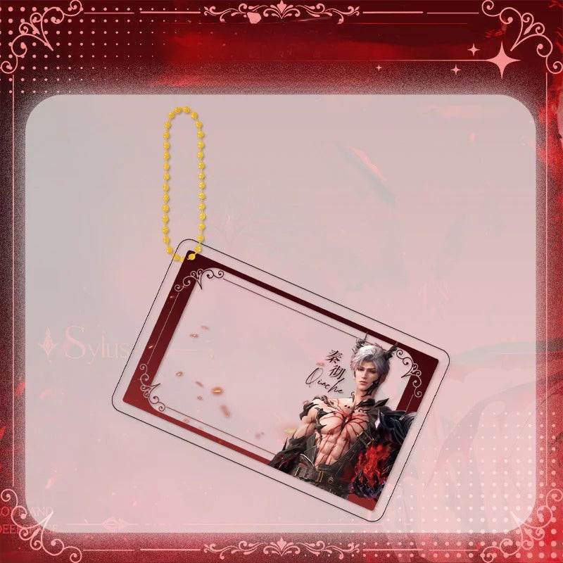 LaDS Sylus Abyss Ruler Acrylic Sandwich Standee, Double Flash Badge, Art Card, Quicksand Keychain - merrys